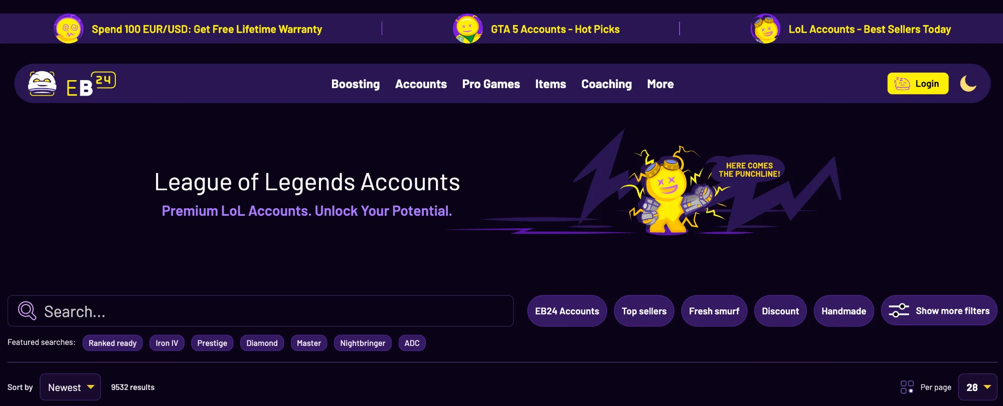 League of Legends Accounts - EloBoost24